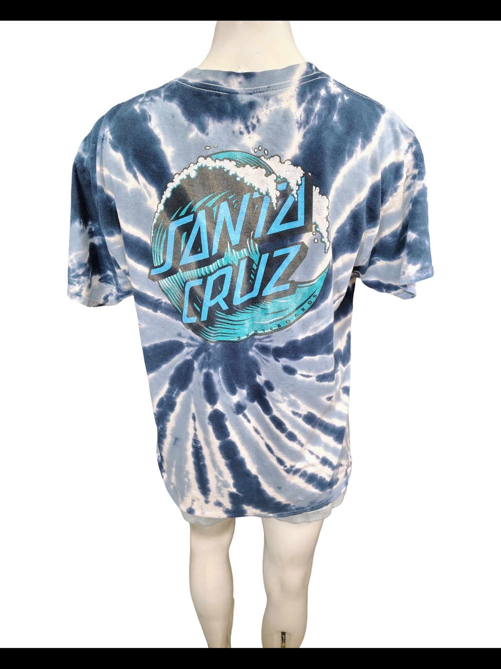 Santa Cruz Skateboards Blue Tie-Dye Graphic Tee